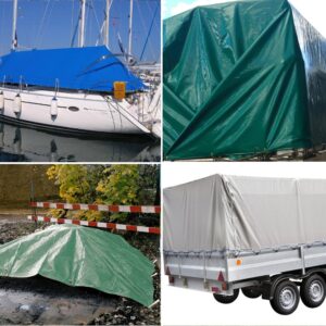 5m x 9m zöld PVC ponyva