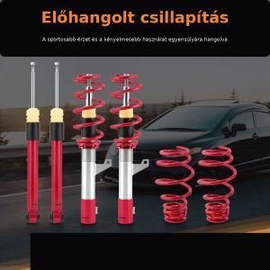 Állítható coilover futóműszett komplett első és hátsó elemekkel