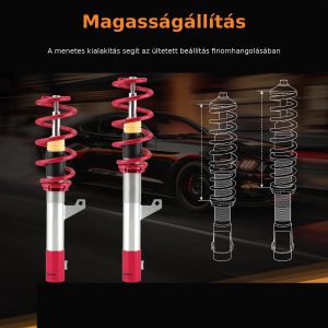 Állítható coilover futóműszett VW és Audi típusokhoz